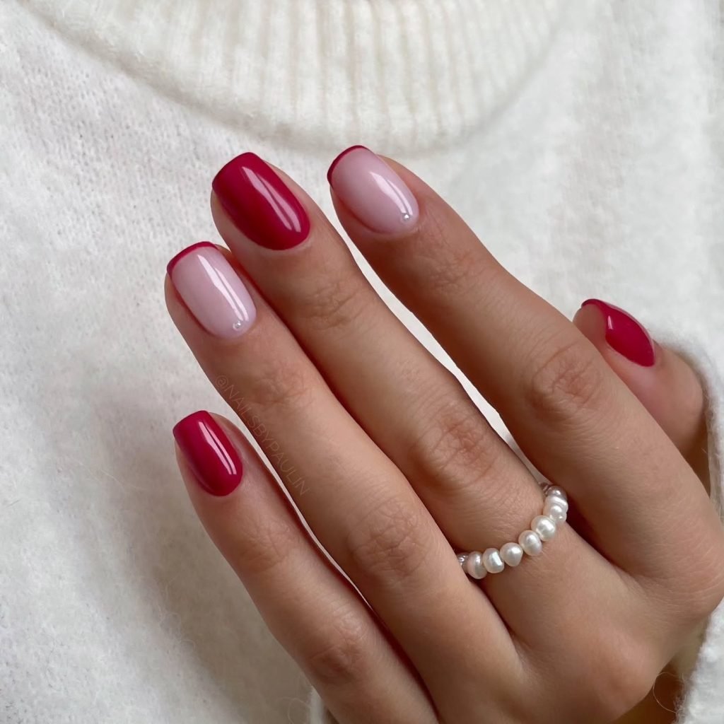 00001 Short Red Nails