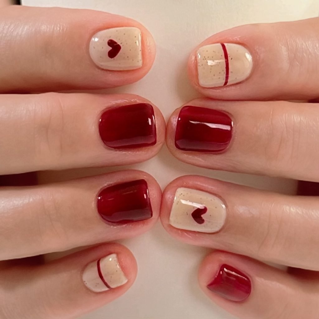 00004 Short Red Nails