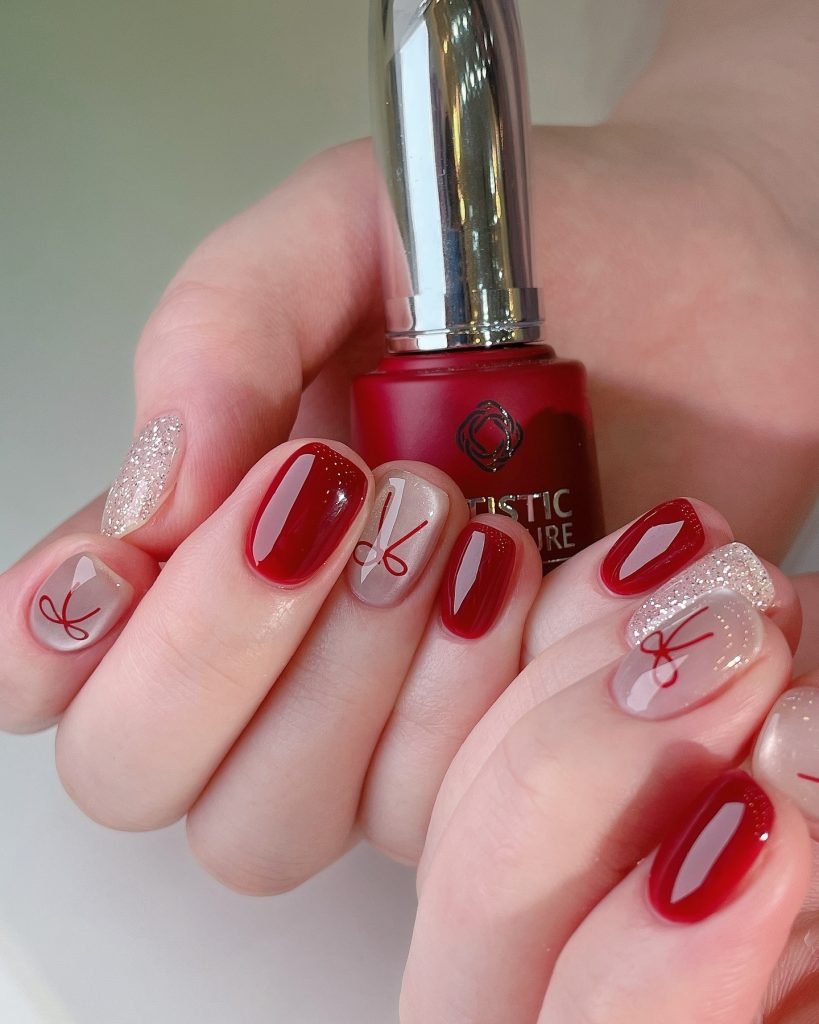 00009 Short Red Nails