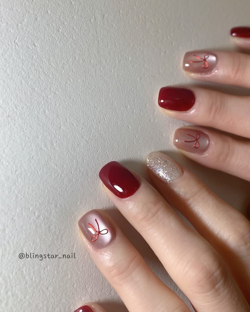 00013 Short Red Nails