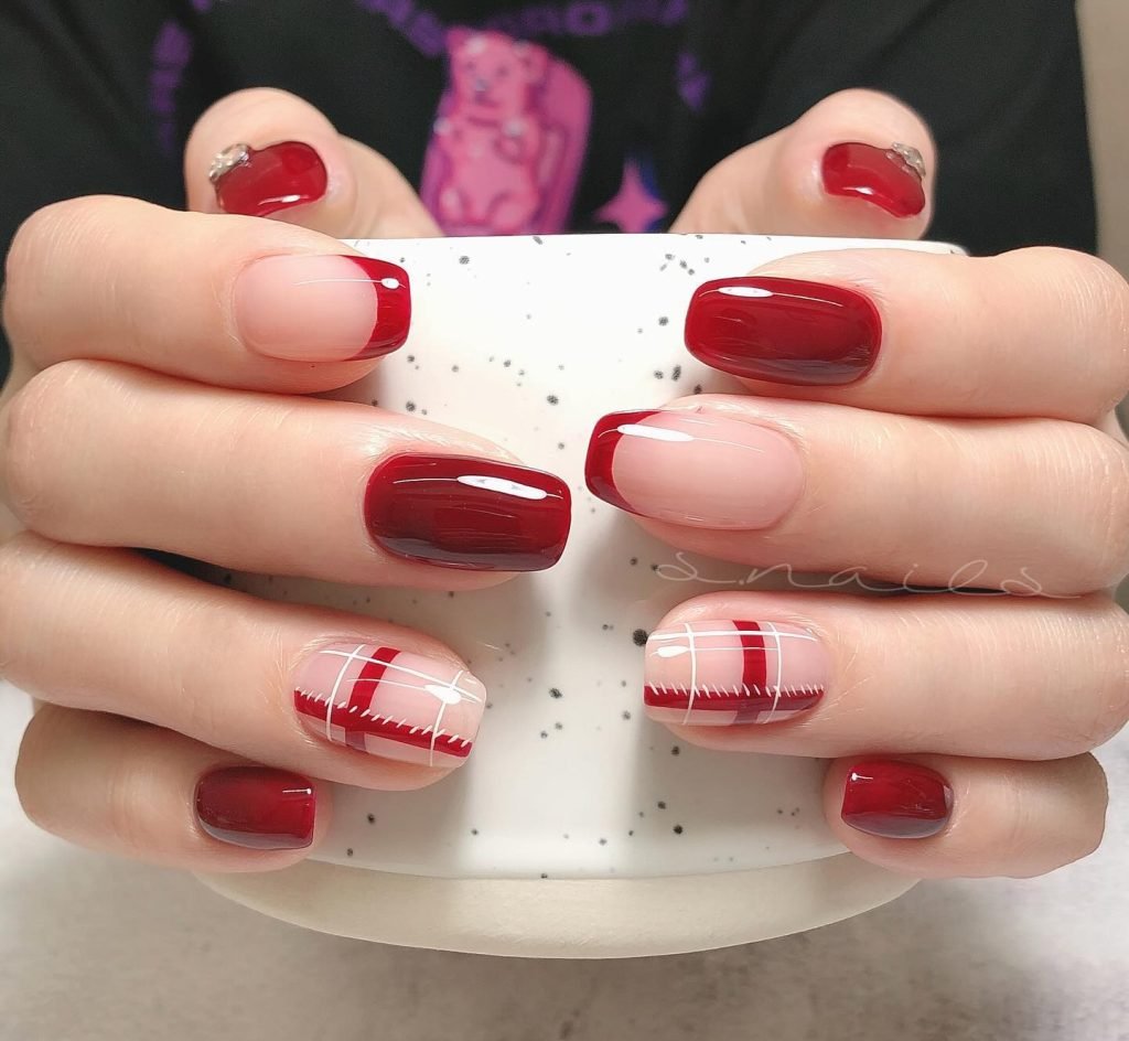 00001 Red Acrylic Nails