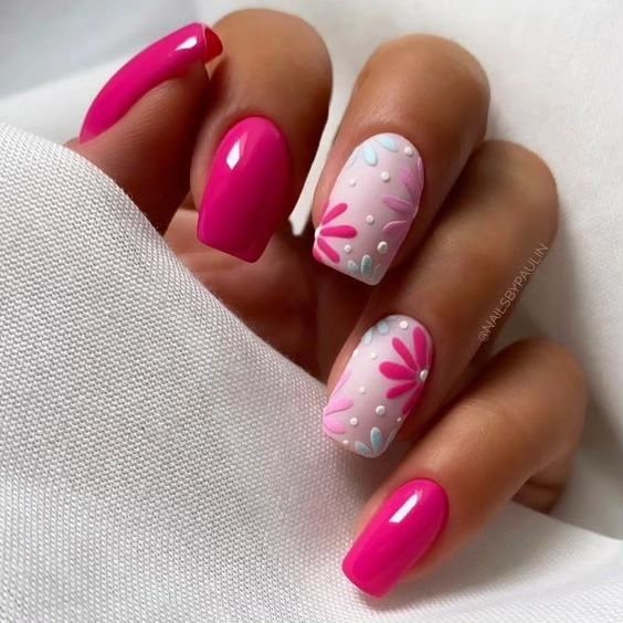 00002 Pink Acrylic Nails