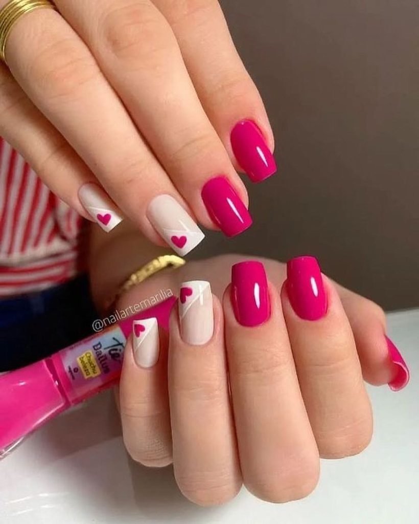 00003 Pink Acrylic Nails