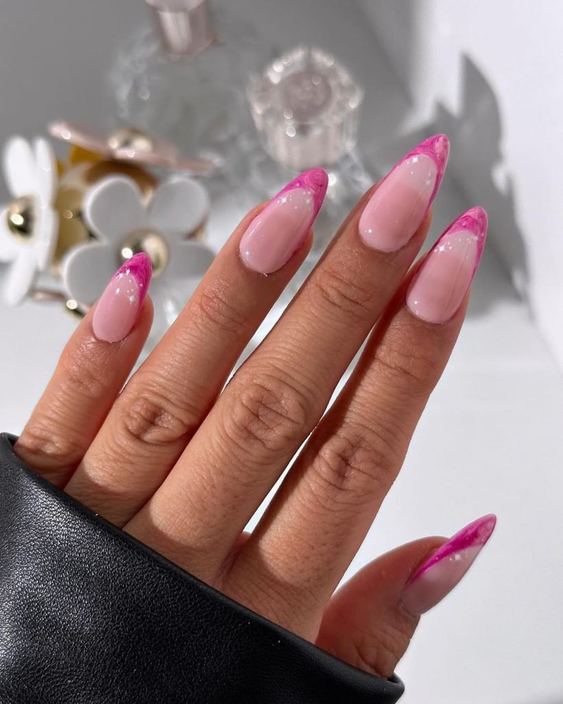 00003 Pink French Nails