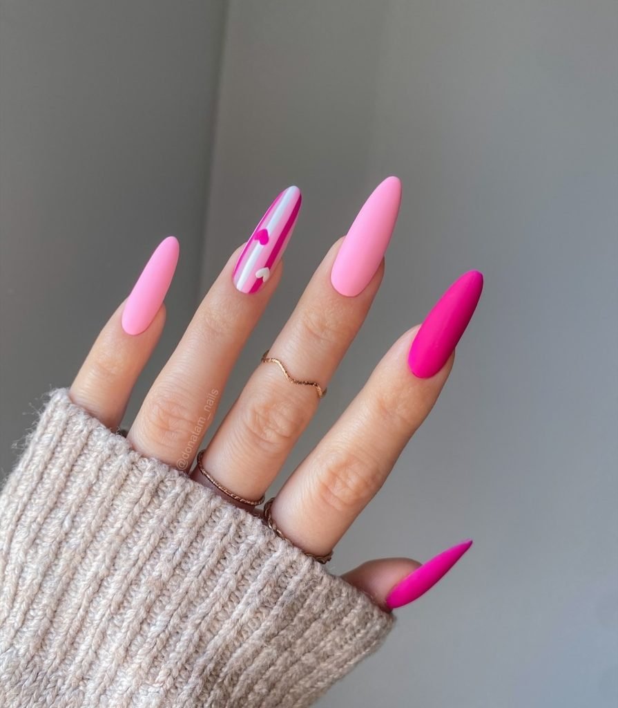 00004 Pink Acrylic Nails