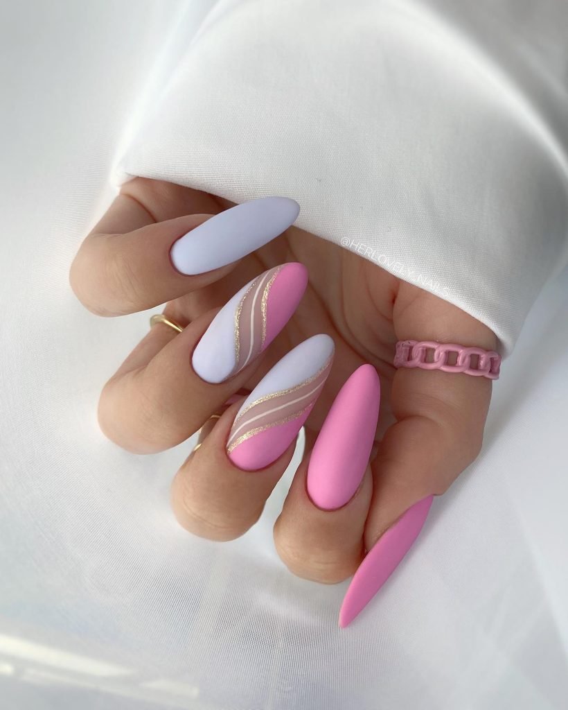 00005 Pink Acrylic Nails