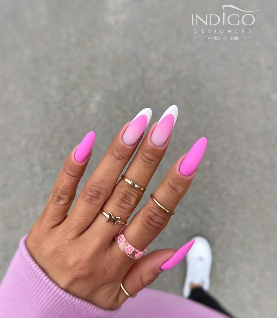 00006 Pink Acrylic Nails