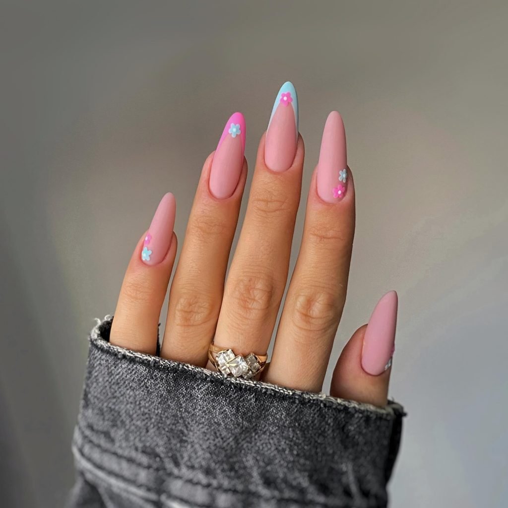 00006 Pink French Nails