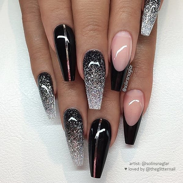 00007 Coffin Birthday Nails