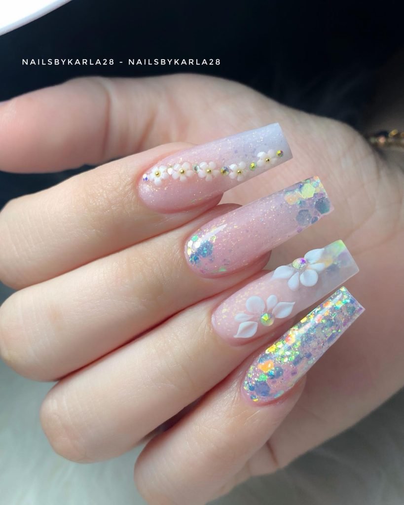 00007 Pink Birthday Nails