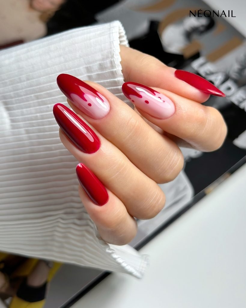 00007 Red Acrylic Nails