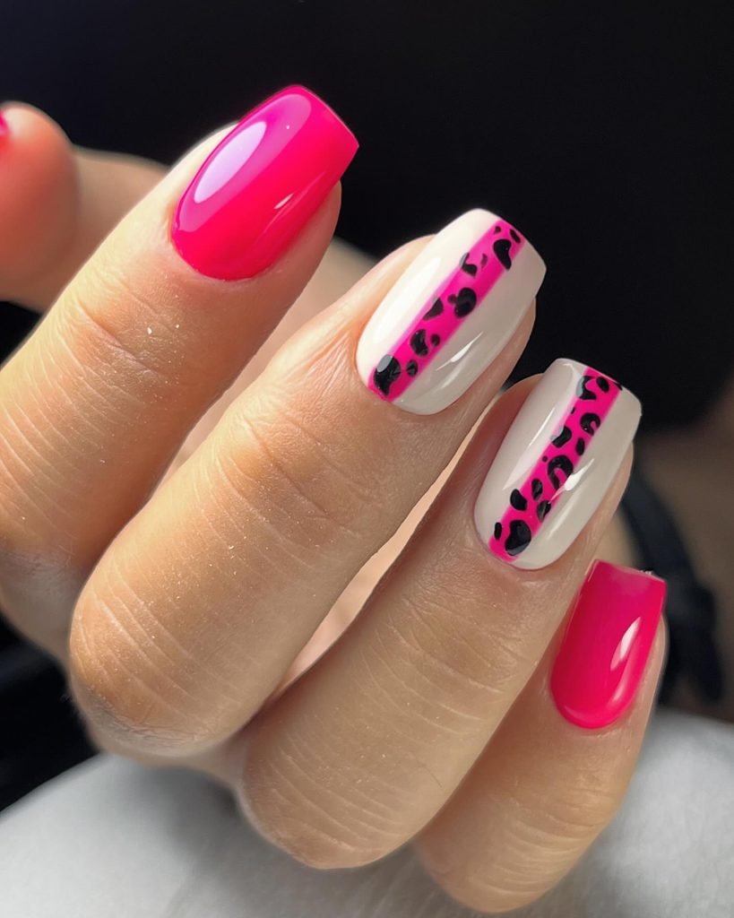 00008 Pink Acrylic Nails