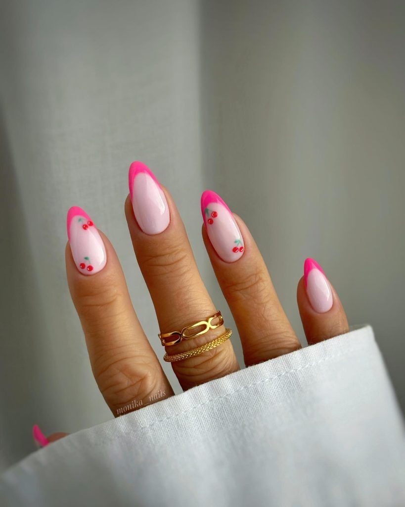 00008 Pink French Nails