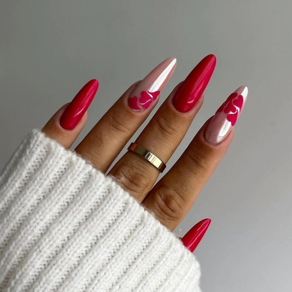 00008 Red Acrylic Nails