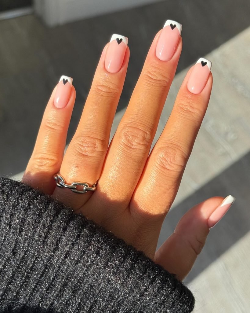 00008 Square French Tip Nails