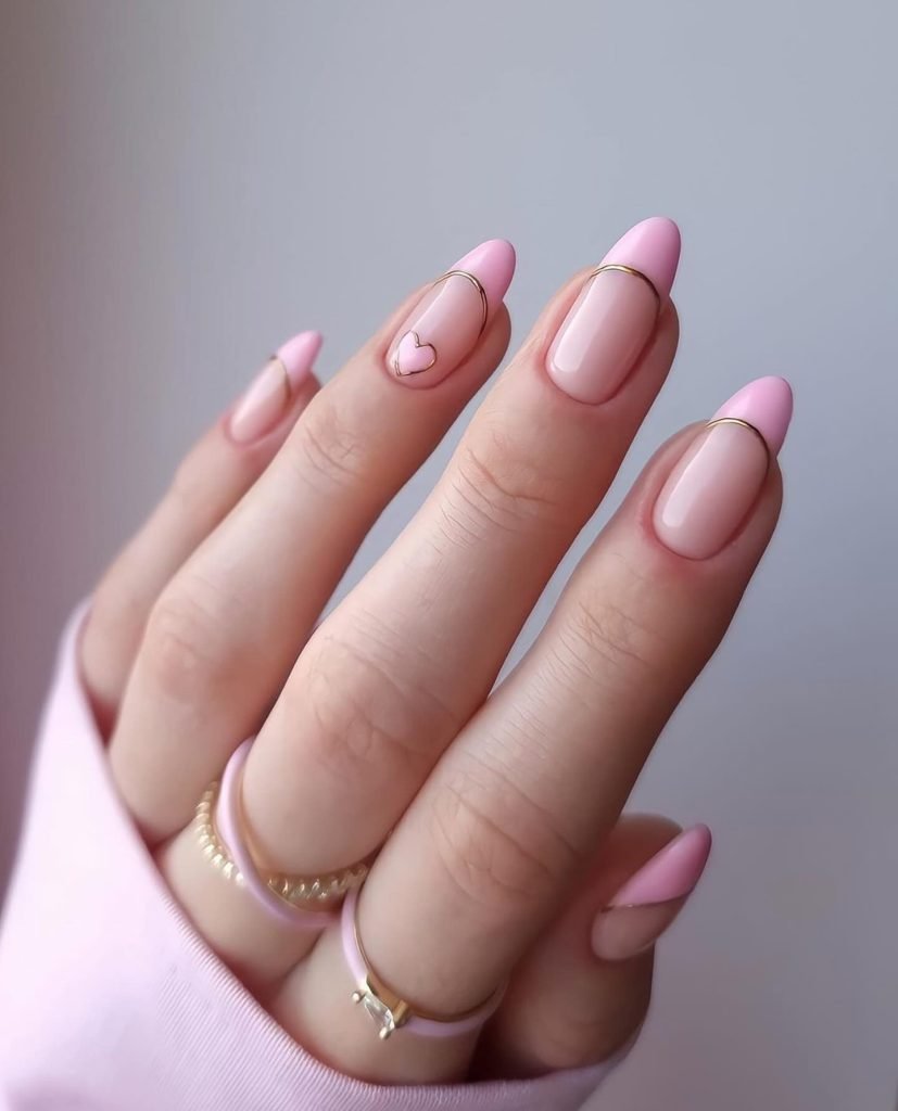 00009 Pink French Nails