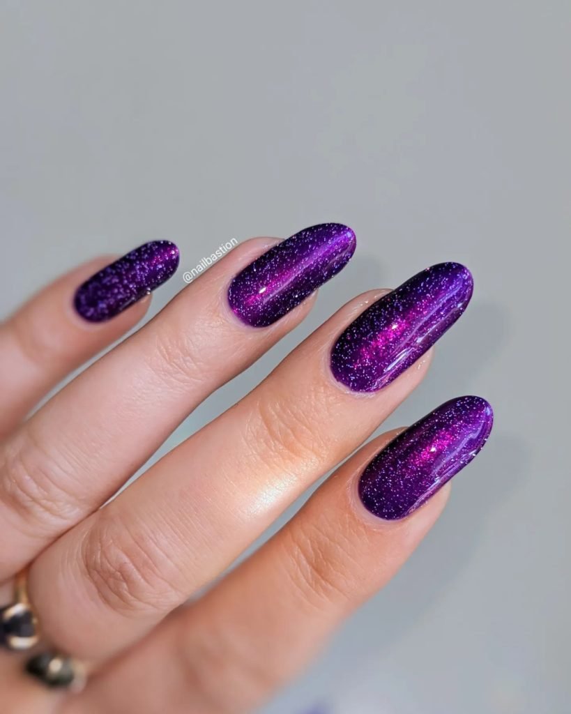 00011 Black and Purple Nails