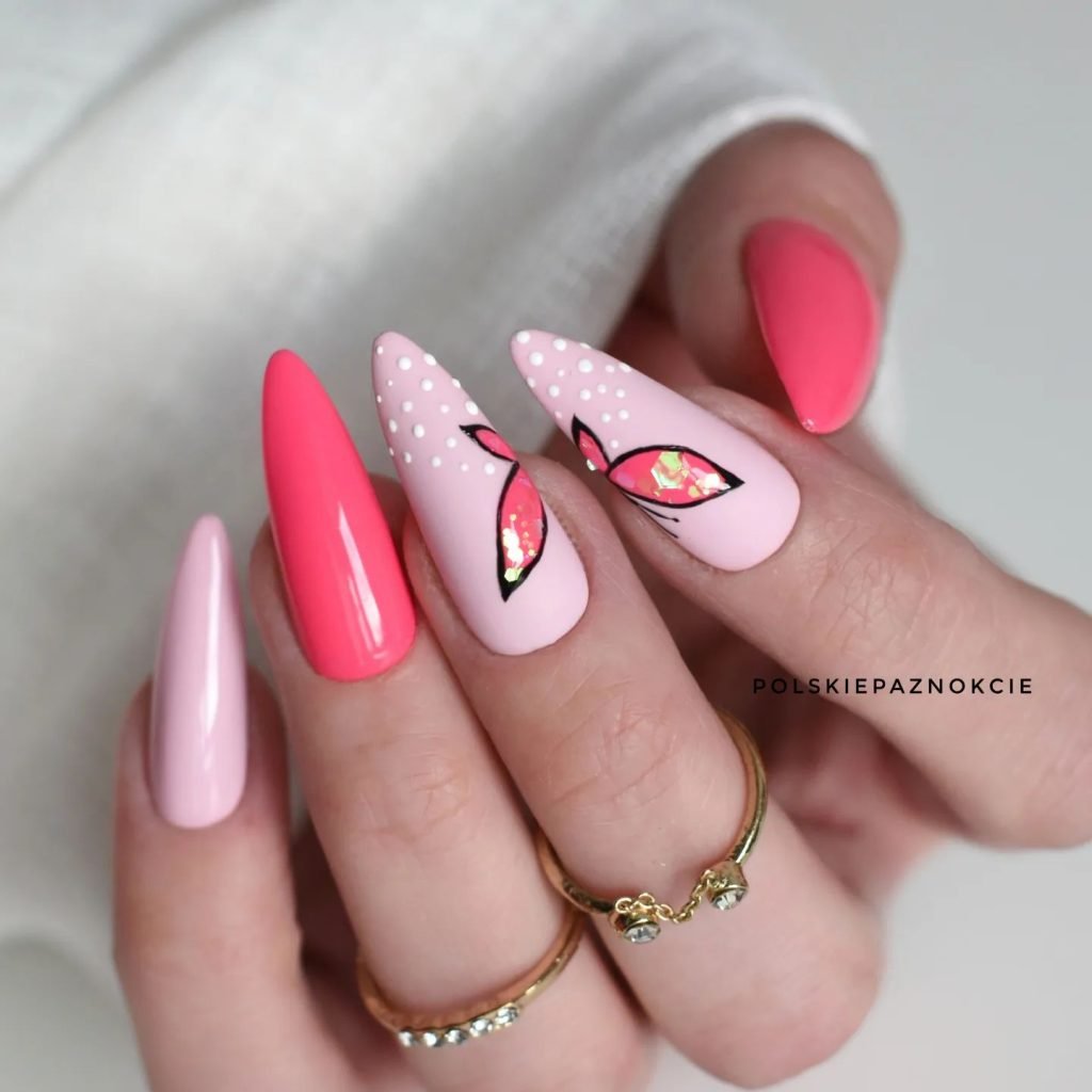 00011 Pink Birthday Nails