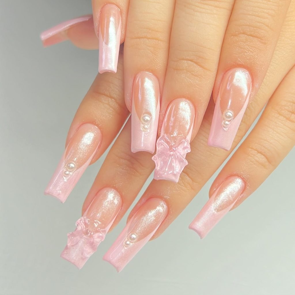 00012 Pink Birthday Nails
