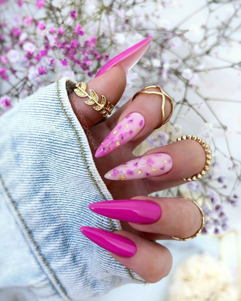 00013 Pink Acrylic Nails