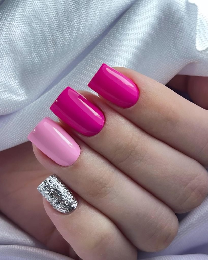 00014 Pink Acrylic Nails