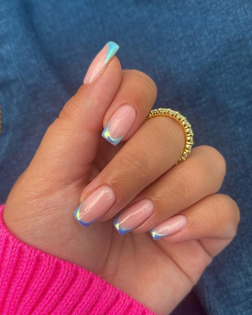 00014 Square French Tip Nails
