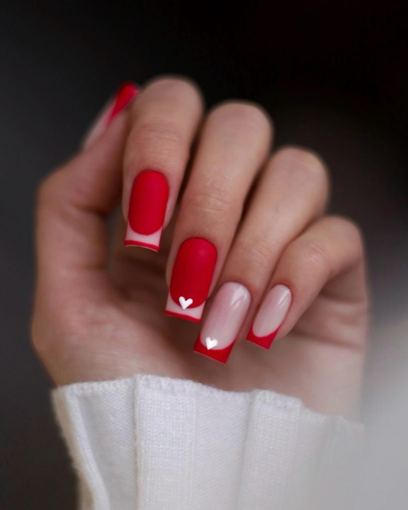 00016 Red Acrylic Nails