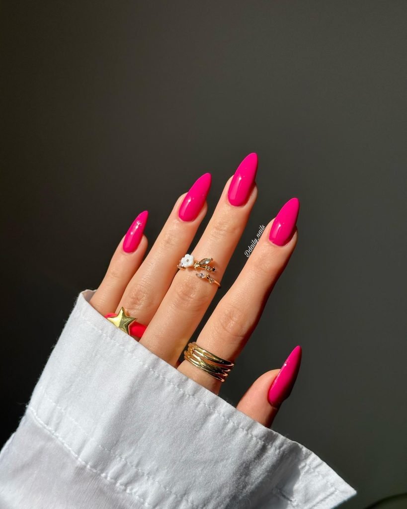 00017 Pink Acrylic Nails