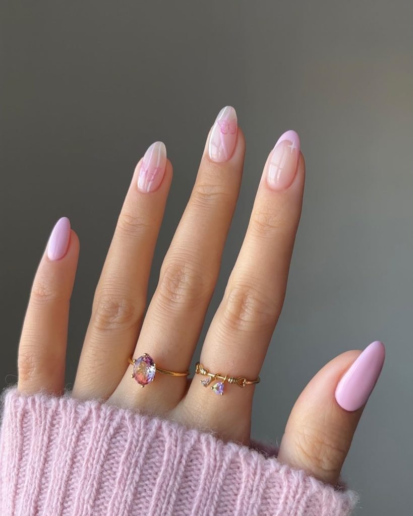 00017 Pink French Nails