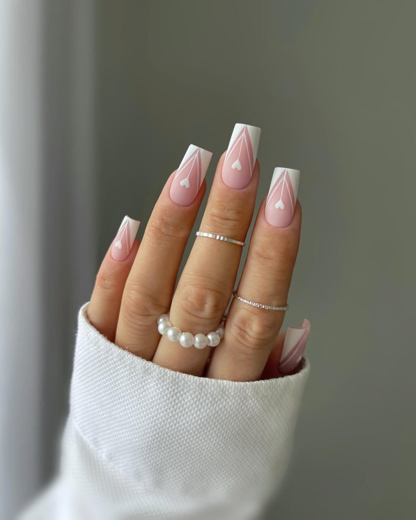 00017 Square French Tip Nails
