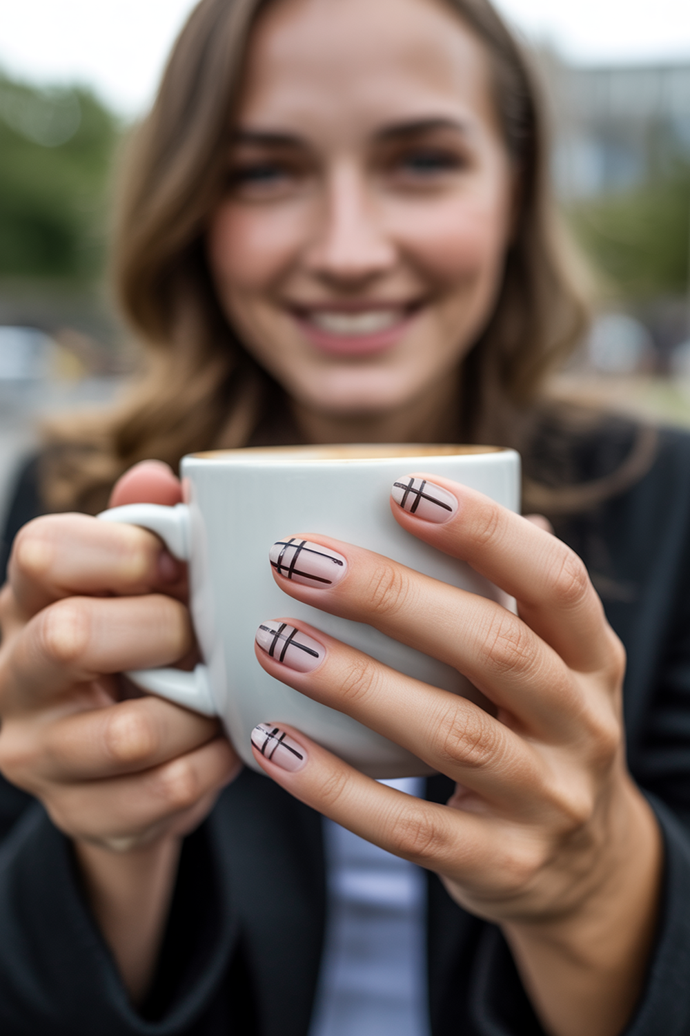 Classic Black and White Plaid Elegance