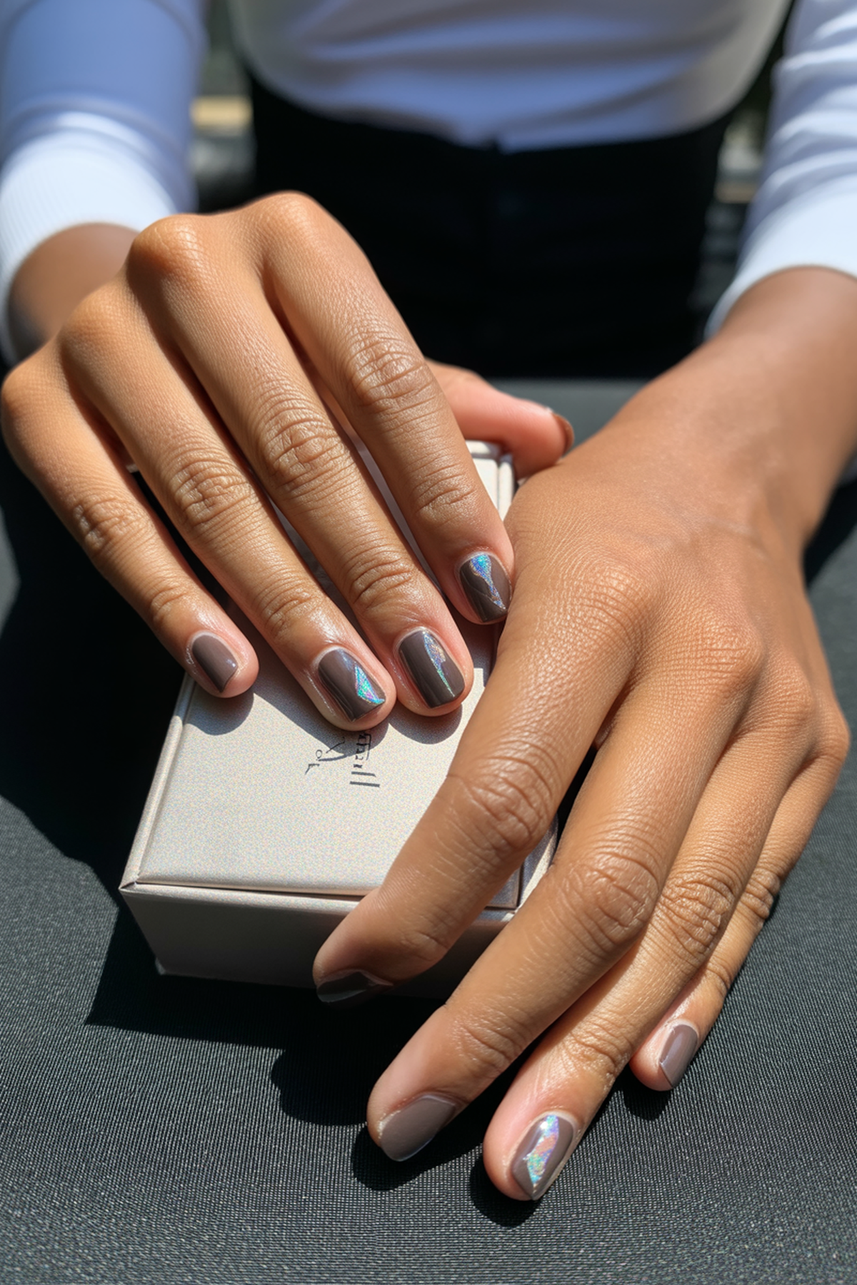 Holographic Foil Nail Art