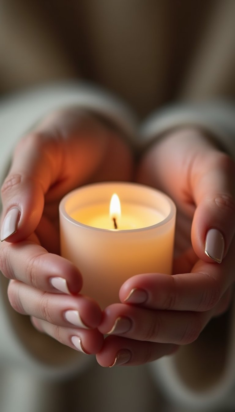 Matte Nude With Thin Metallic Half Moon Accent