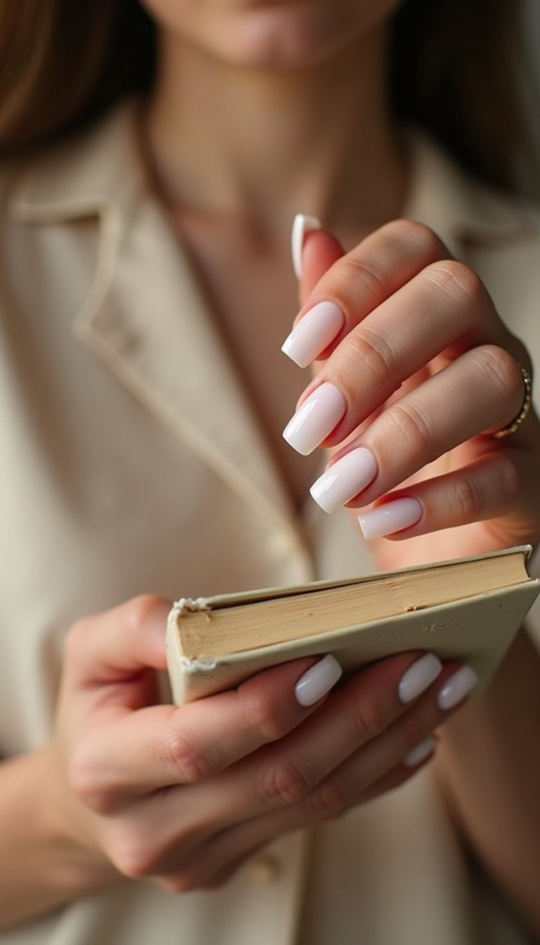 Minimalist Opal Chrome Tips On Short Squares