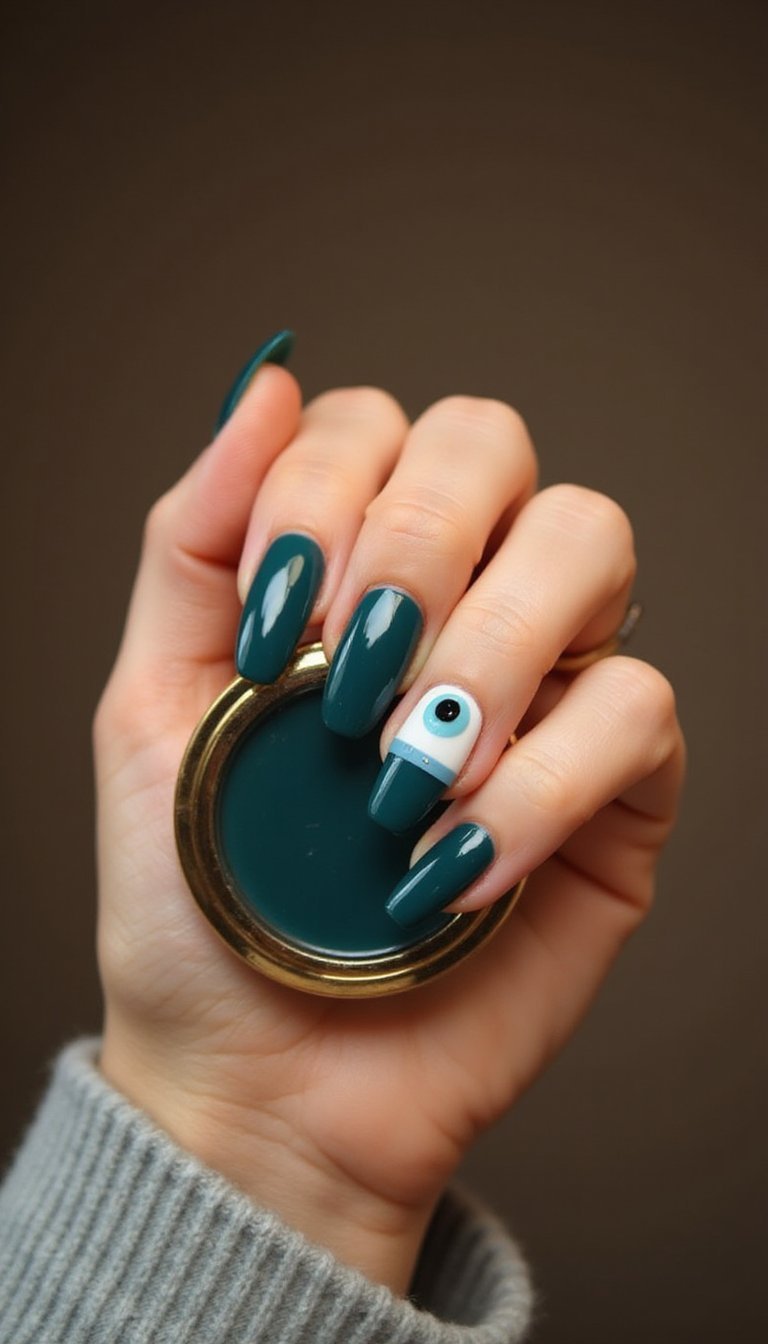 Cat Eye Jelly Nails With Magnetic Shine