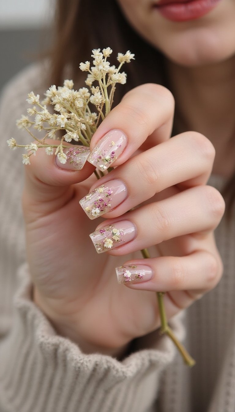 Floral Encapsulated Jelly With Tiny Blooms