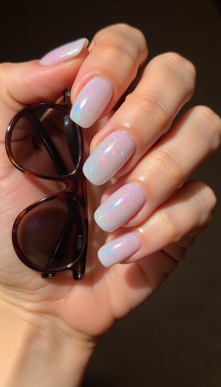 Subtle Holographic Jelly For Iridescent Glow