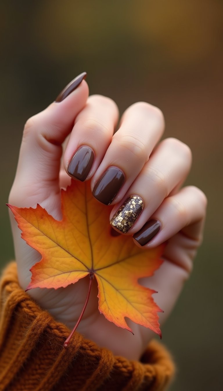 Jade And Chocolate Brown Autumn Combo