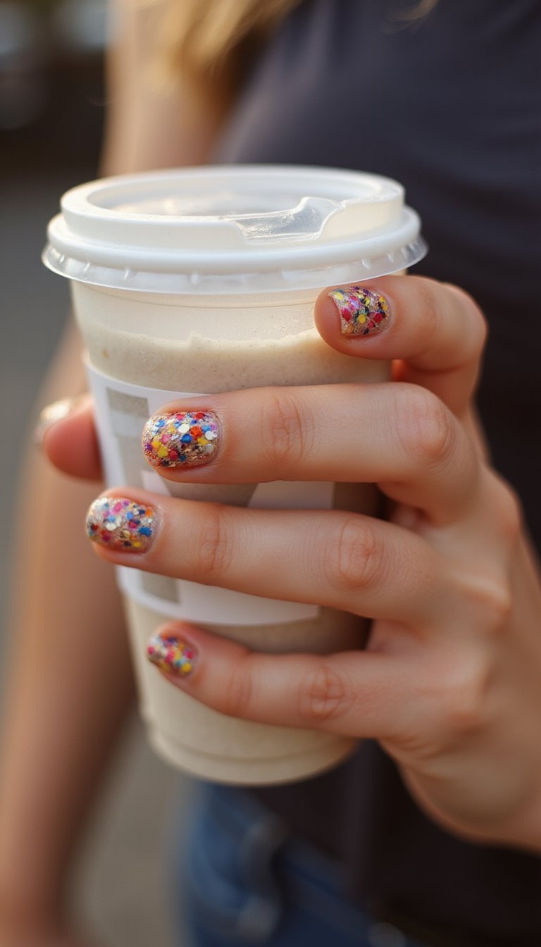 Confetti Tailgate Mix For Short Nails