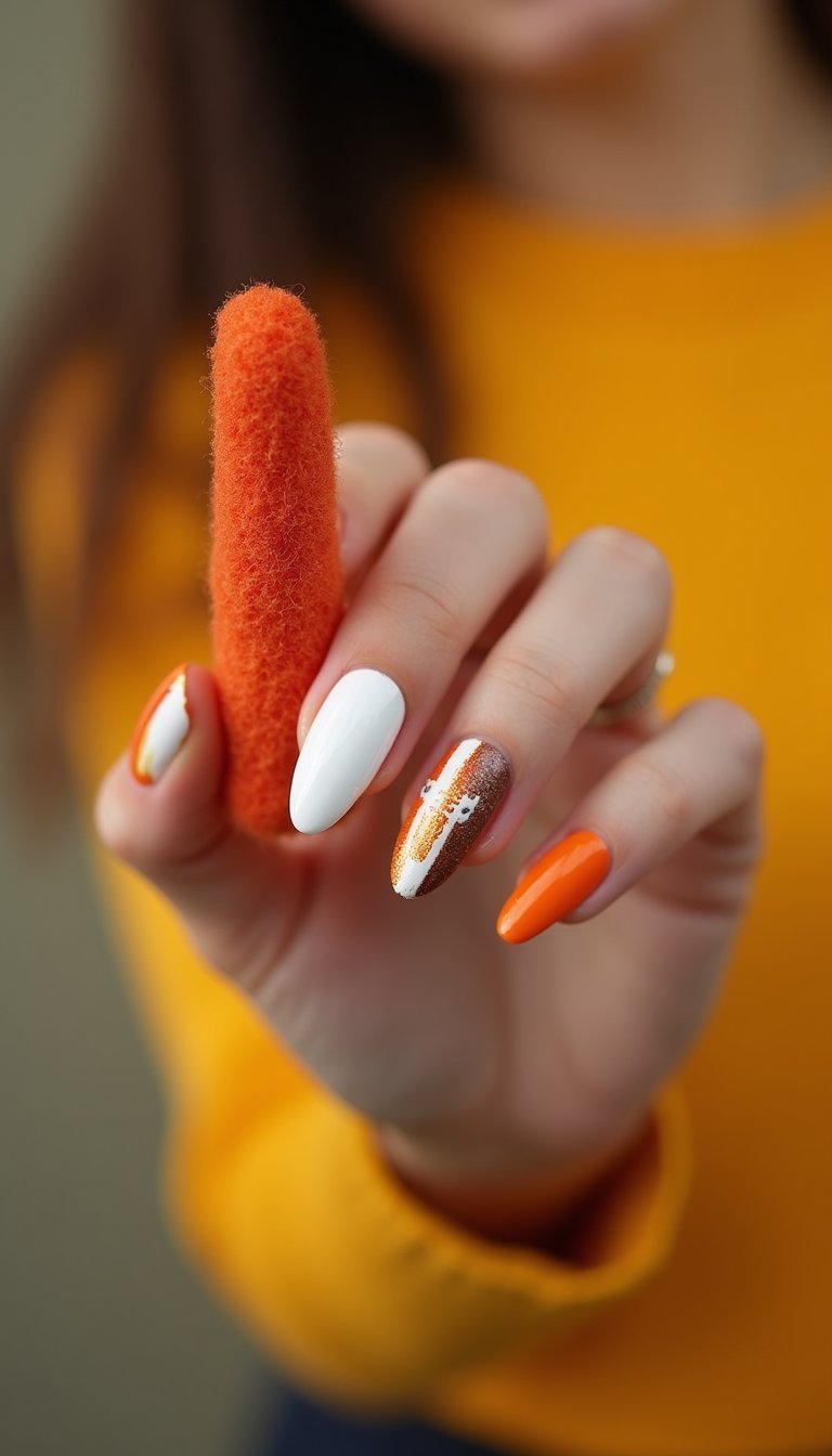 Team Colors With Football Stitch Accent