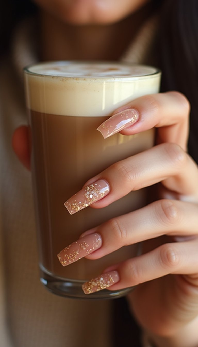 Decadent Chocolate Glazed Donut Nails For Cozy Days