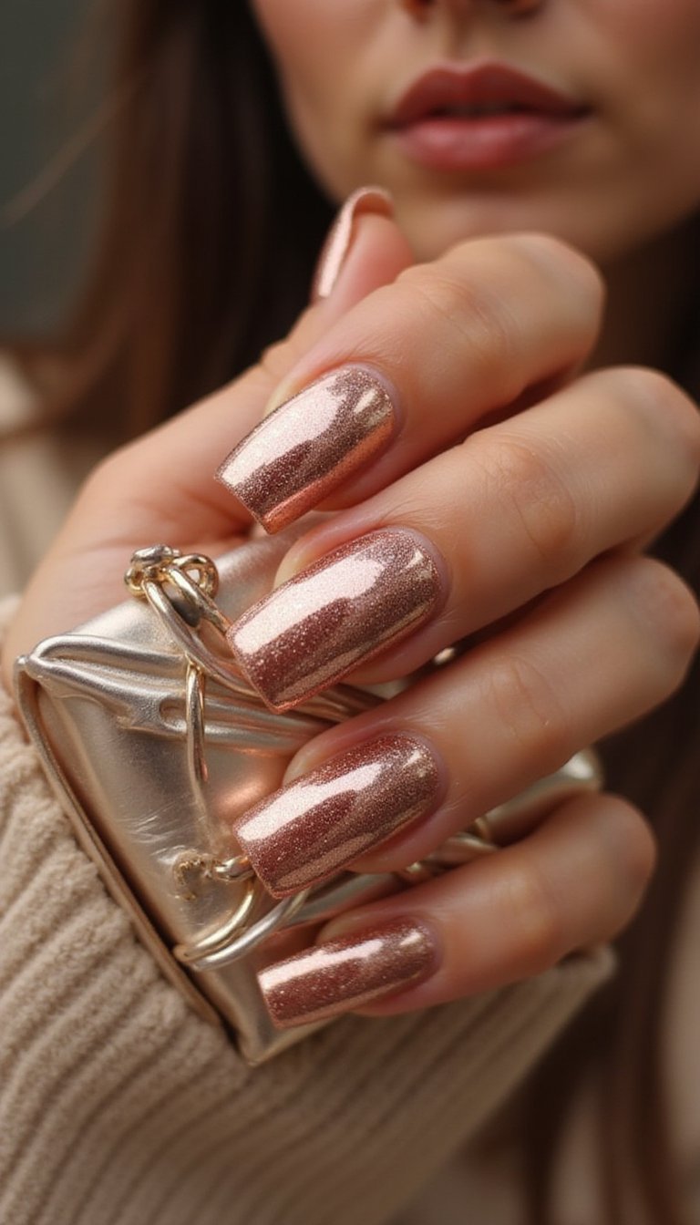 Mirror Chrome Glazed Donut Nails With Gleaming Finish