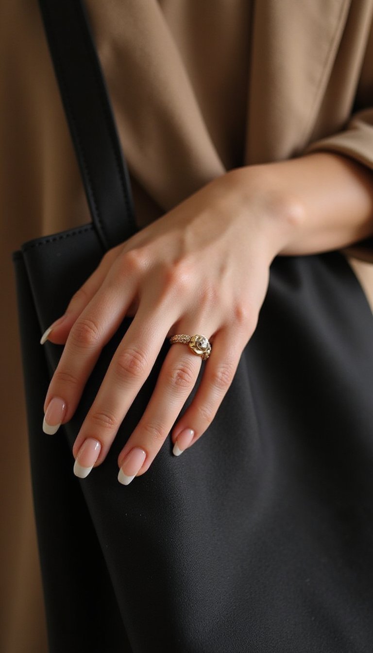 Negative Space Glazed Donut Nails With Chic Open Shapes