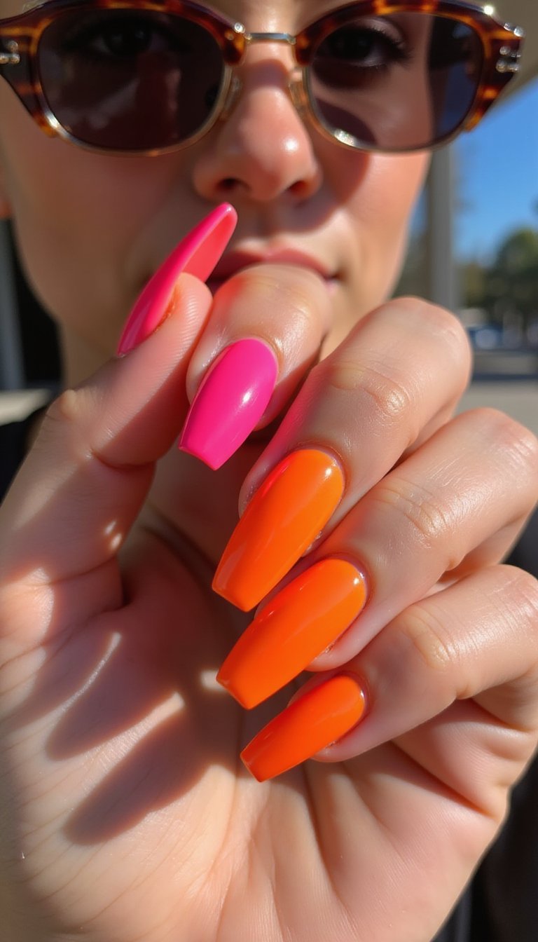 Neon Jelly Glazed Donut Nails For Bold Summer Energy