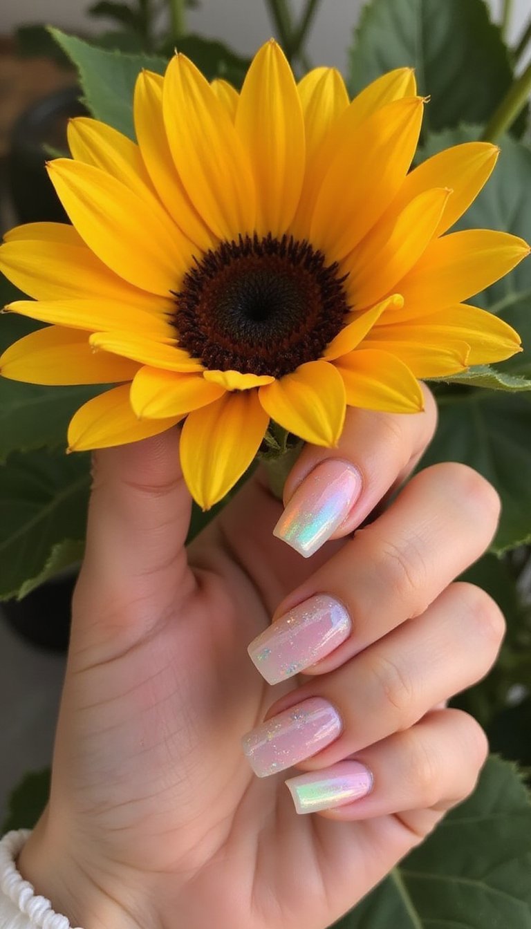 Pastel Rainbow Glazed Donut Nails For Playful Vibes