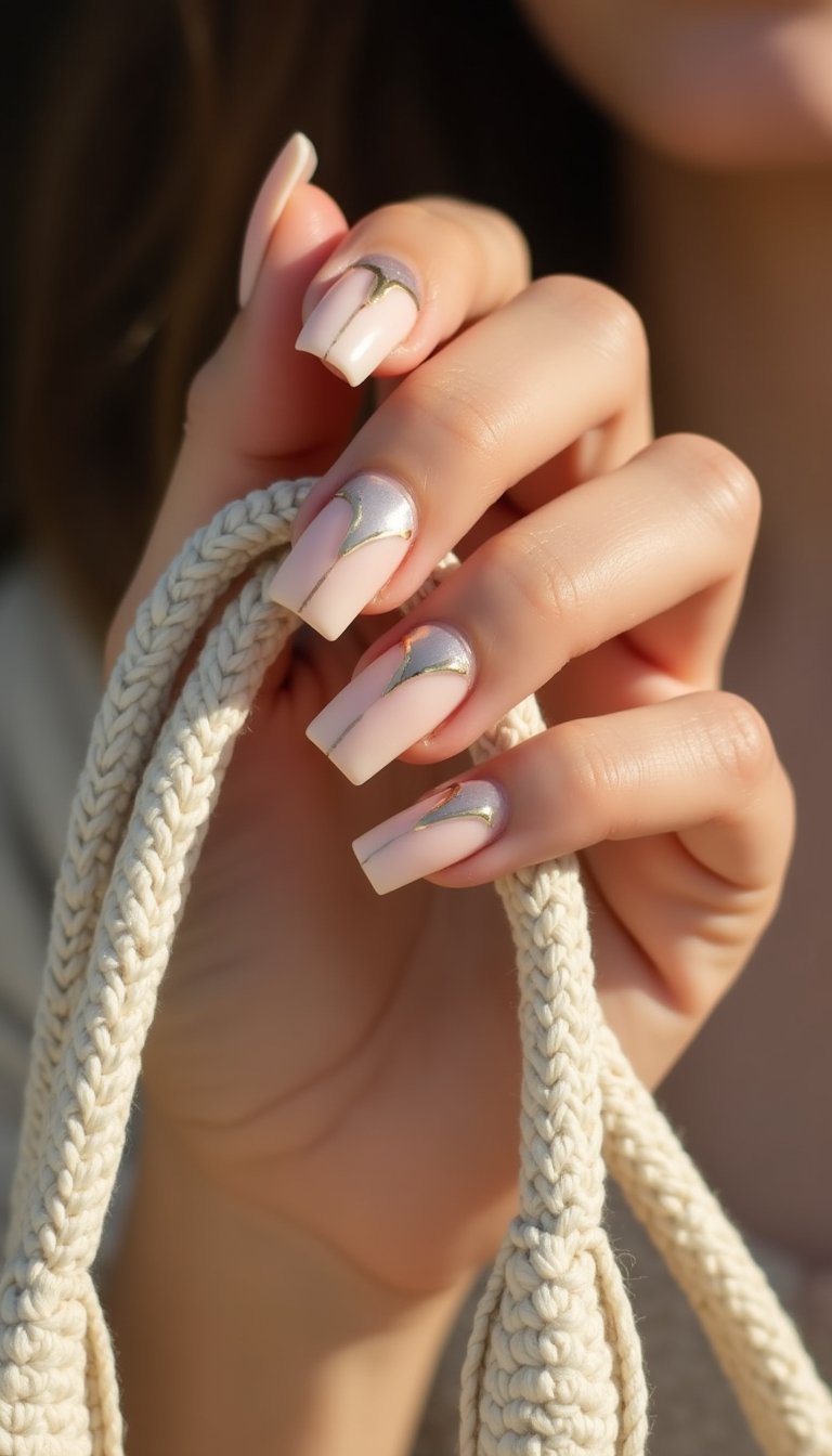 Minimalist Negative Space With Thin Lines