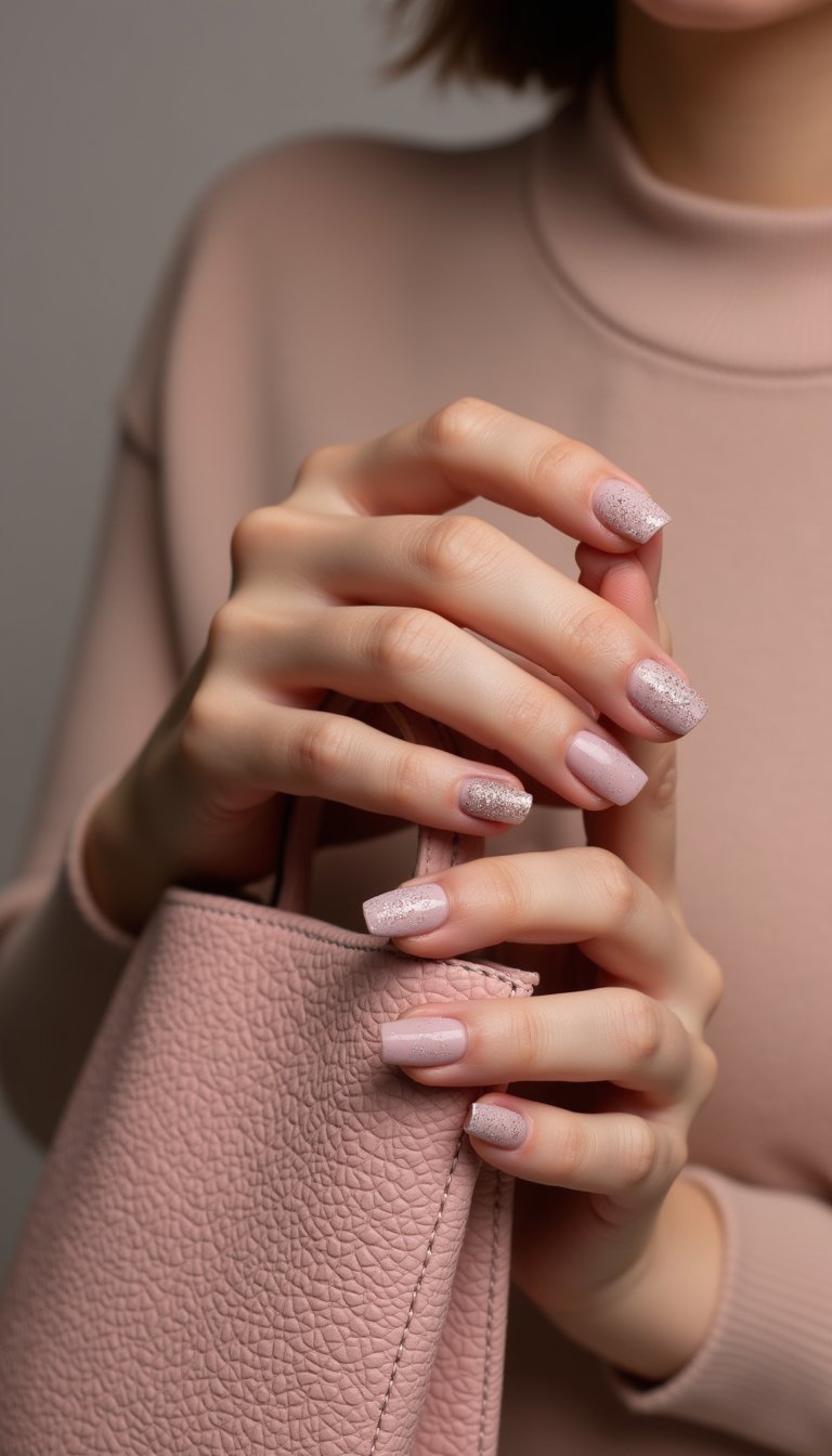 Monochrome Blush With Subtle Texture Accent