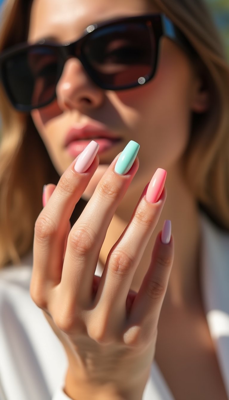 Neon-Pastel Accent Skittle For Bold Contrast