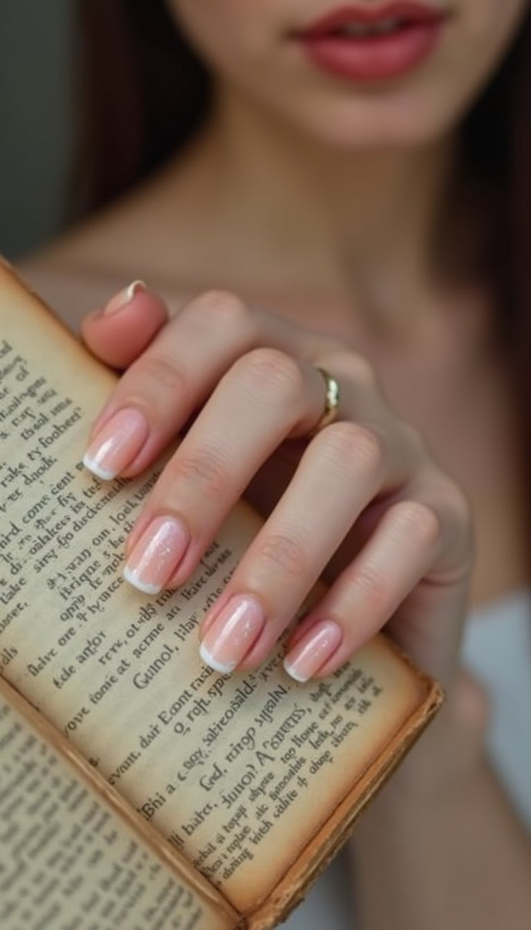 Soft Periwinkle Pastel Ombre With Sheen