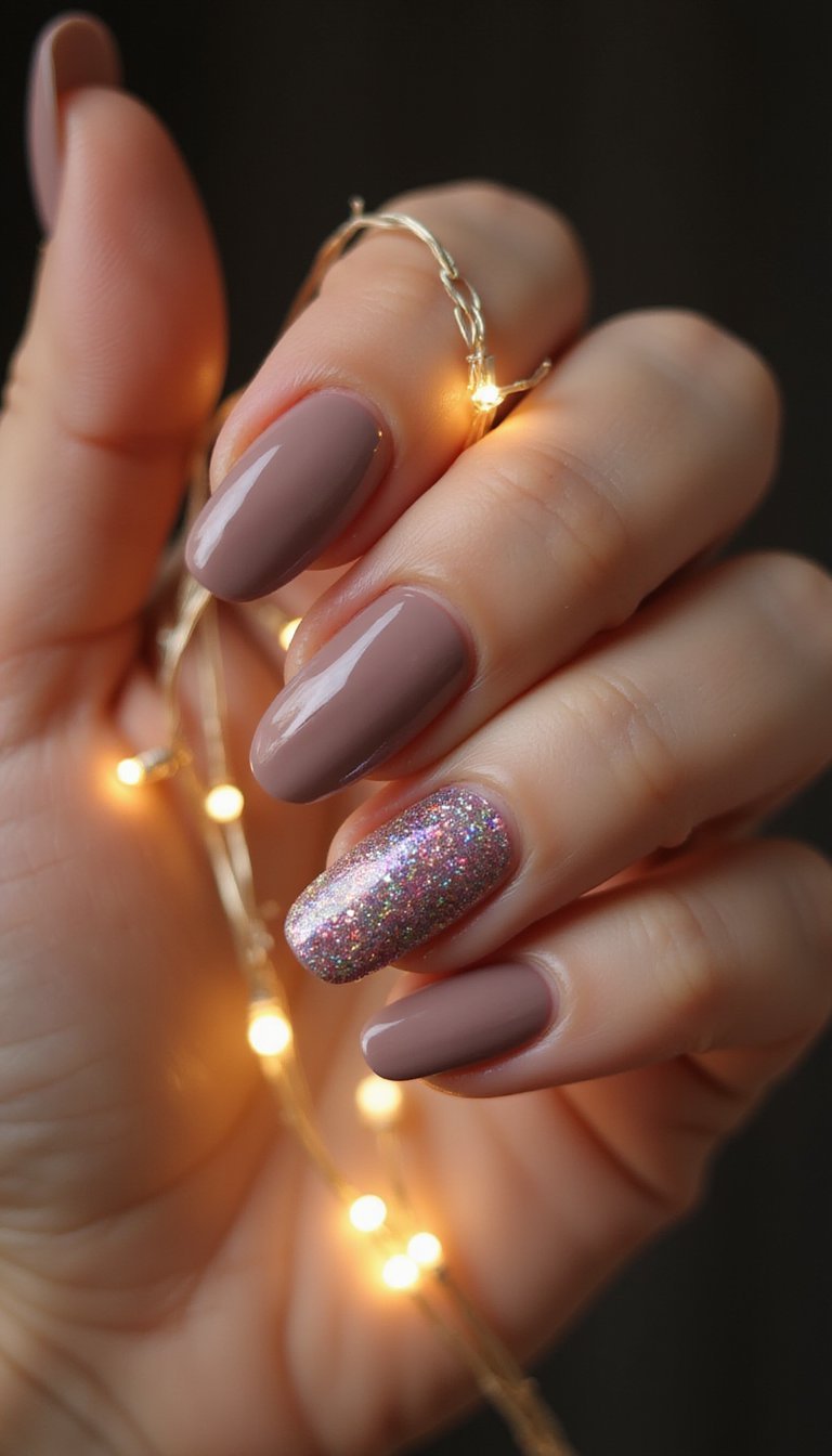 Pearlescent Mauve With Iridescent Flakes Accent